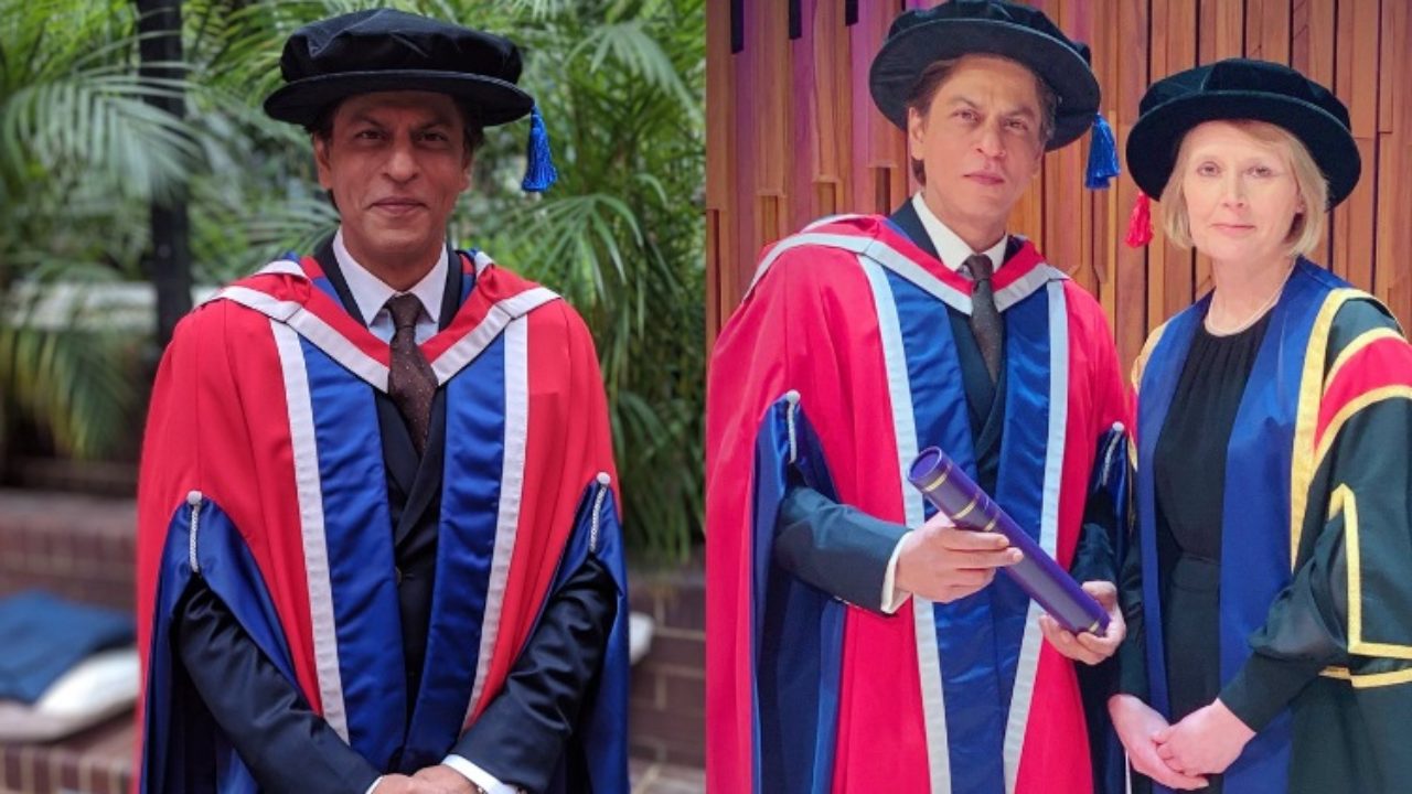 Shah Rukh Khan was awarded Honorary Doctorate in Philantrophy by University of Law,London