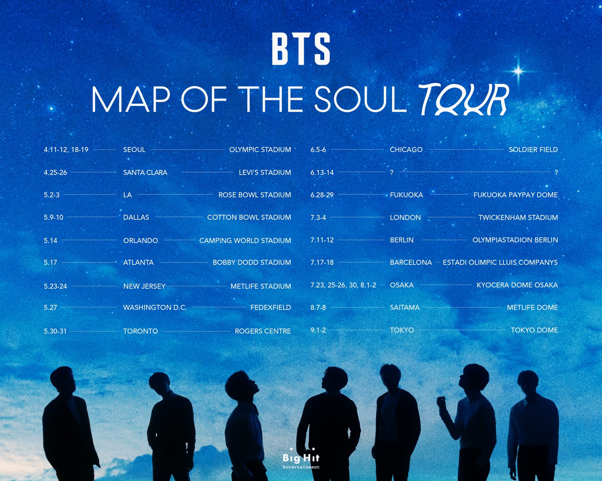 BTS Map Of The Soul Tour 2020: BTS Announces Dates and Locations of Their Upcoming ...2560 x 2047