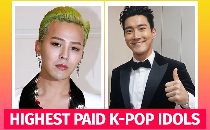 G Dragon To Choi Siwon Top Highest Paid K Pop Idols